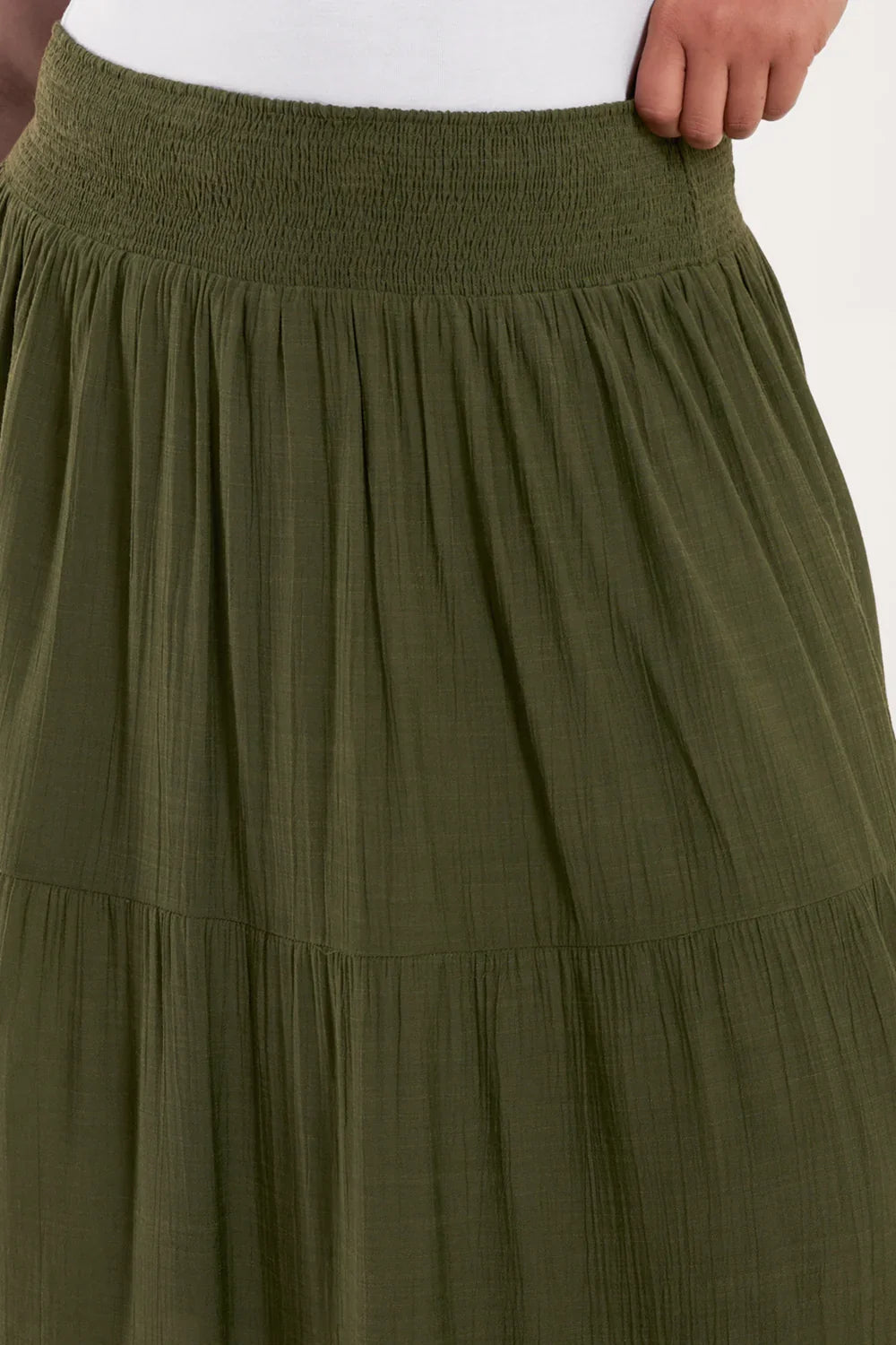 Curve Ladder Trim Maxi Skirt | Plus Size 18–20 & 22–24 | Summer Skirt