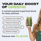 Kiala Nutrition Super Greens – Organic Greens Powder with Spirulina & Chlorella and Spectra Blend (Gluten Free, Vegan)