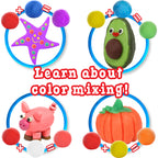 Kiddy Dough Party Pack – 80 Colorful Soft Mini Dough Containers for Creative Play