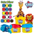 Kiddy Dough Party Pack – 80 Colorful Soft Mini Dough Containers for Creative Play