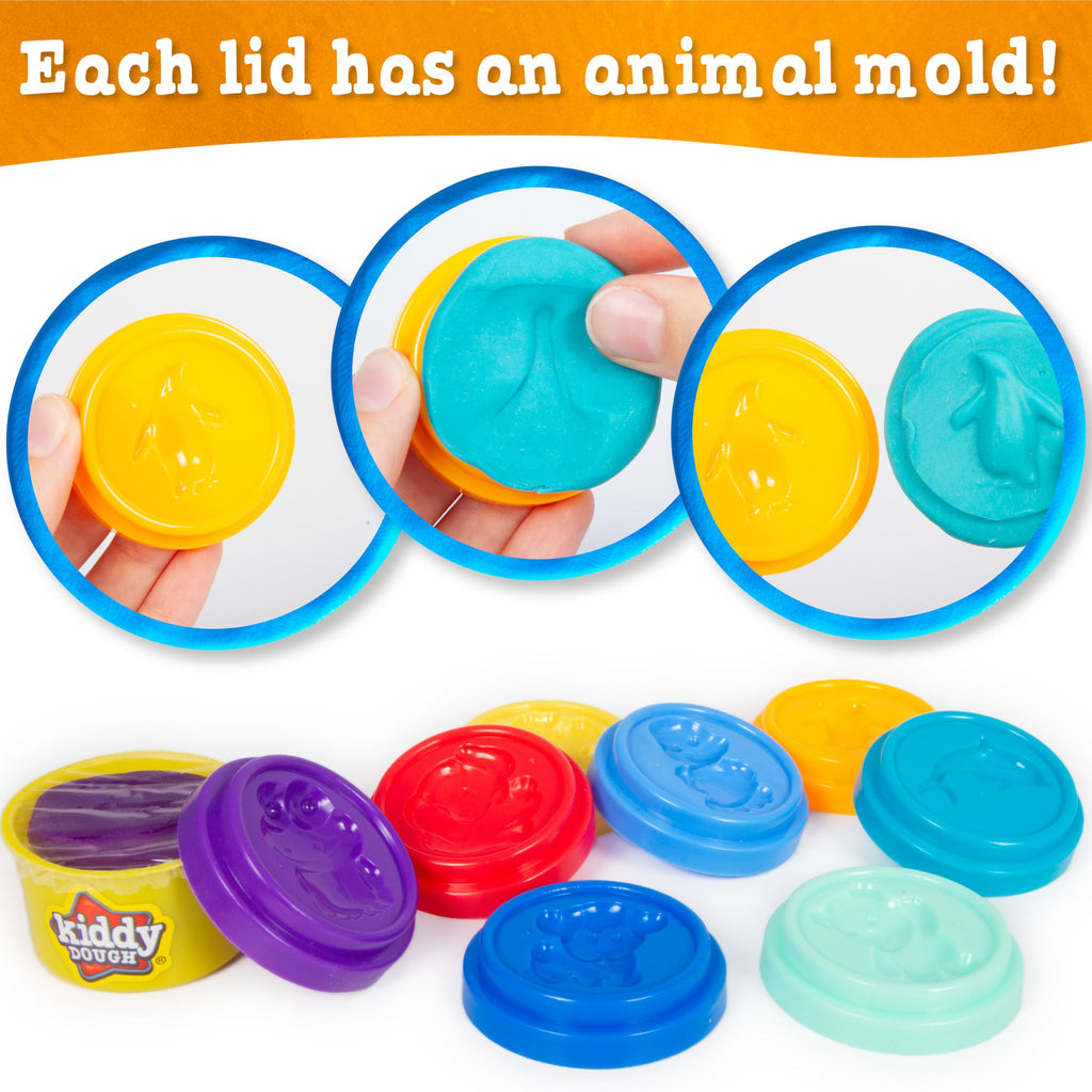Kiddy Dough Party Pack – 80 Colorful Soft Mini Dough Containers for Creative Play
