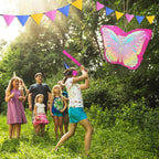 KiDEPOCH Butterfly Piñata – Colorful Birthday Party Decoration with Stick & Blindfold (16 x 12.6 x 4.2 in)