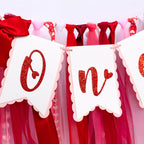 KIETKIE Valentine One High Chair Banner – Sweetheart 1st Birthday & Valentine’s Day Decor
