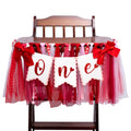 KIETKIE Valentine One High Chair Banner – Sweetheart 1st Birthday & Valentine’s Day Decor