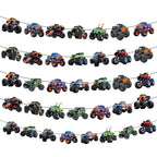 KINGZONE Monster Truck Birthday Decorations – Racing Theme Party Supplies