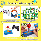 KINGZONE Video Game Happy Birthday Banner – Game On Controllers Party Decor for Kids