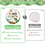 Kinovo 96 Pcs Dinosaur Plates & Napkins Tableware Set – Serves 24, Kids Birthday Party Supplies