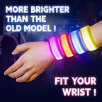 KIRALUMI 8 PCS LED Glow Bracelets – Light Up Wristbands for Kids & Adults | Party & Night Event Essentials