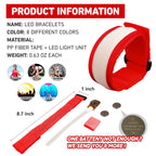 KIRALUMI 8 PCS LED Glow Bracelets – Light Up Wristbands for Kids & Adults | Party & Night Event Essentials