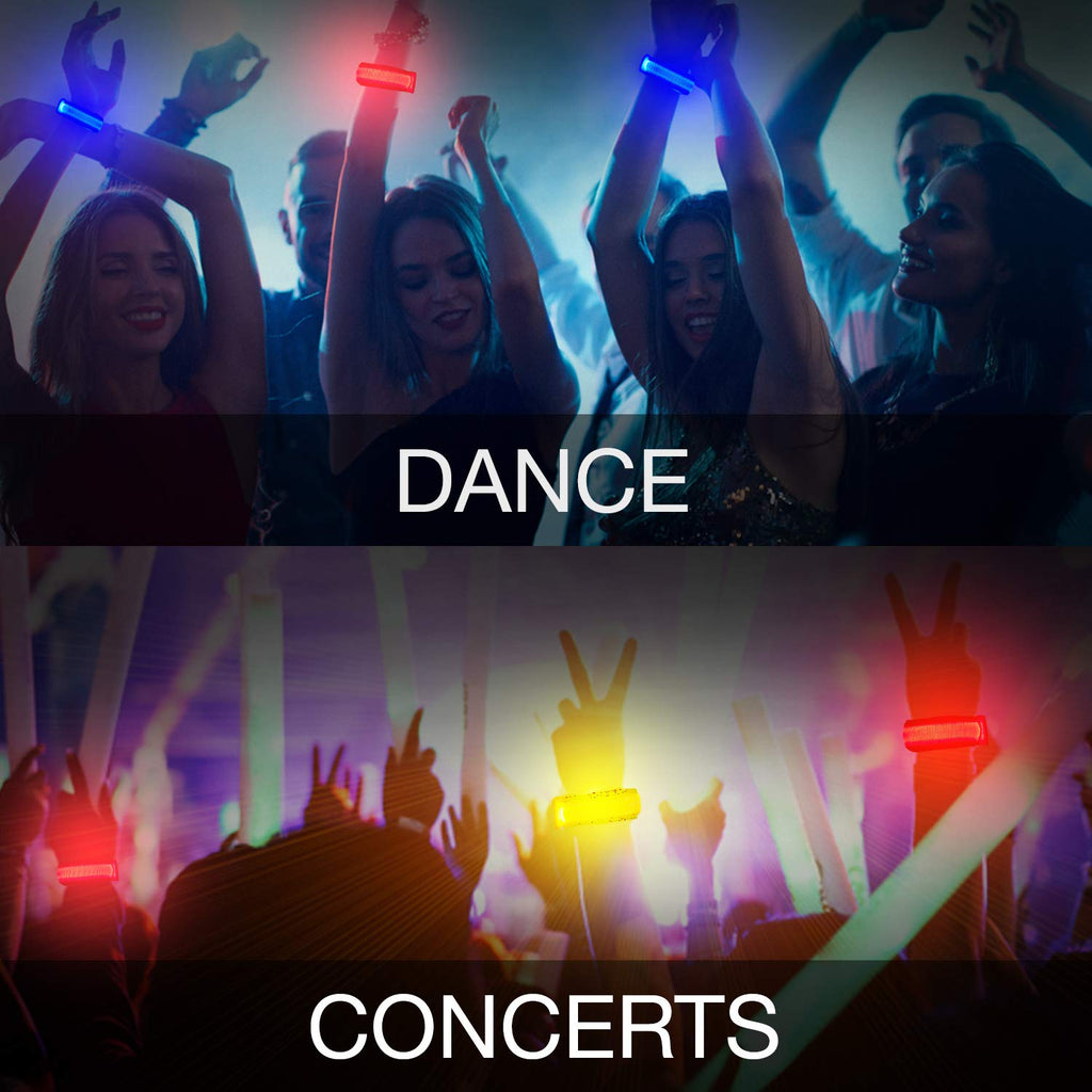 KIRALUMI 8 PCS LED Glow Bracelets – Light Up Wristbands for Kids & Adults | Party & Night Event Essentials