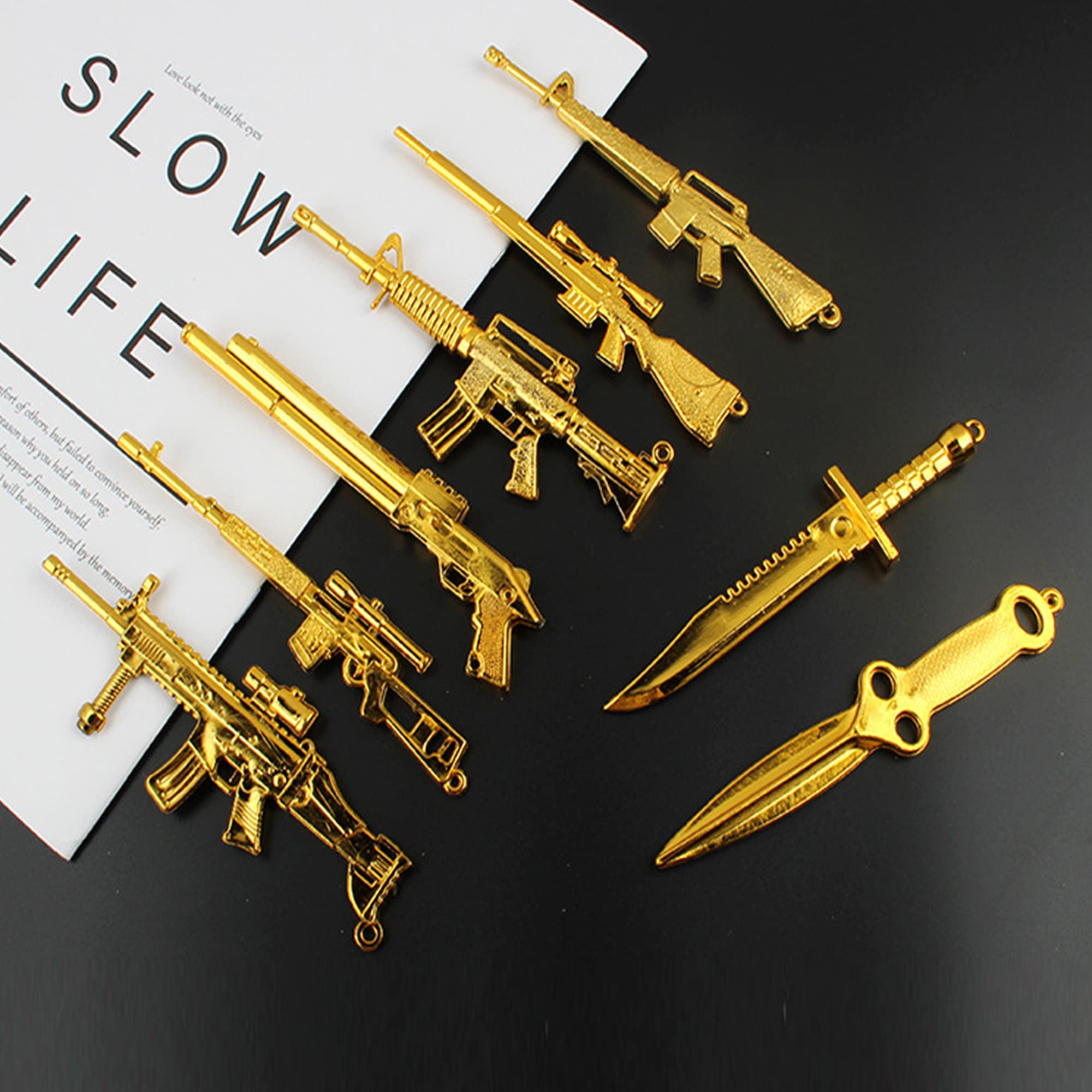 Klionjor Veteran Day Cake Topper – Golden Game Theme 10 Pcs