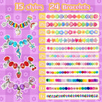 Klmars Bracelet Making Kit – 24 Wands for Kids (Ages 4–8), Party Favors