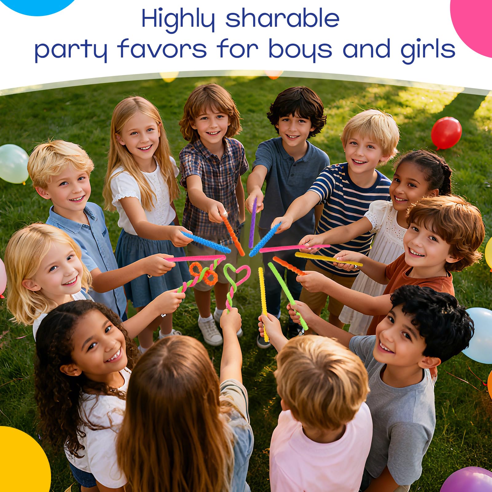 KLT 24Pcs Fidget Toys Bulk – Textured Silicone Sensory Sticks for Kids, Classroom Prizes & Party Favors