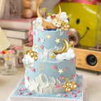 Knana 33Pcs Moon Star Cake Toppers | Deer Cake Topper for Baby Shower & Birthday Party