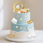 Knana 33Pcs Moon Star Cake Toppers | Deer Cake Topper for Baby Shower & Birthday Party