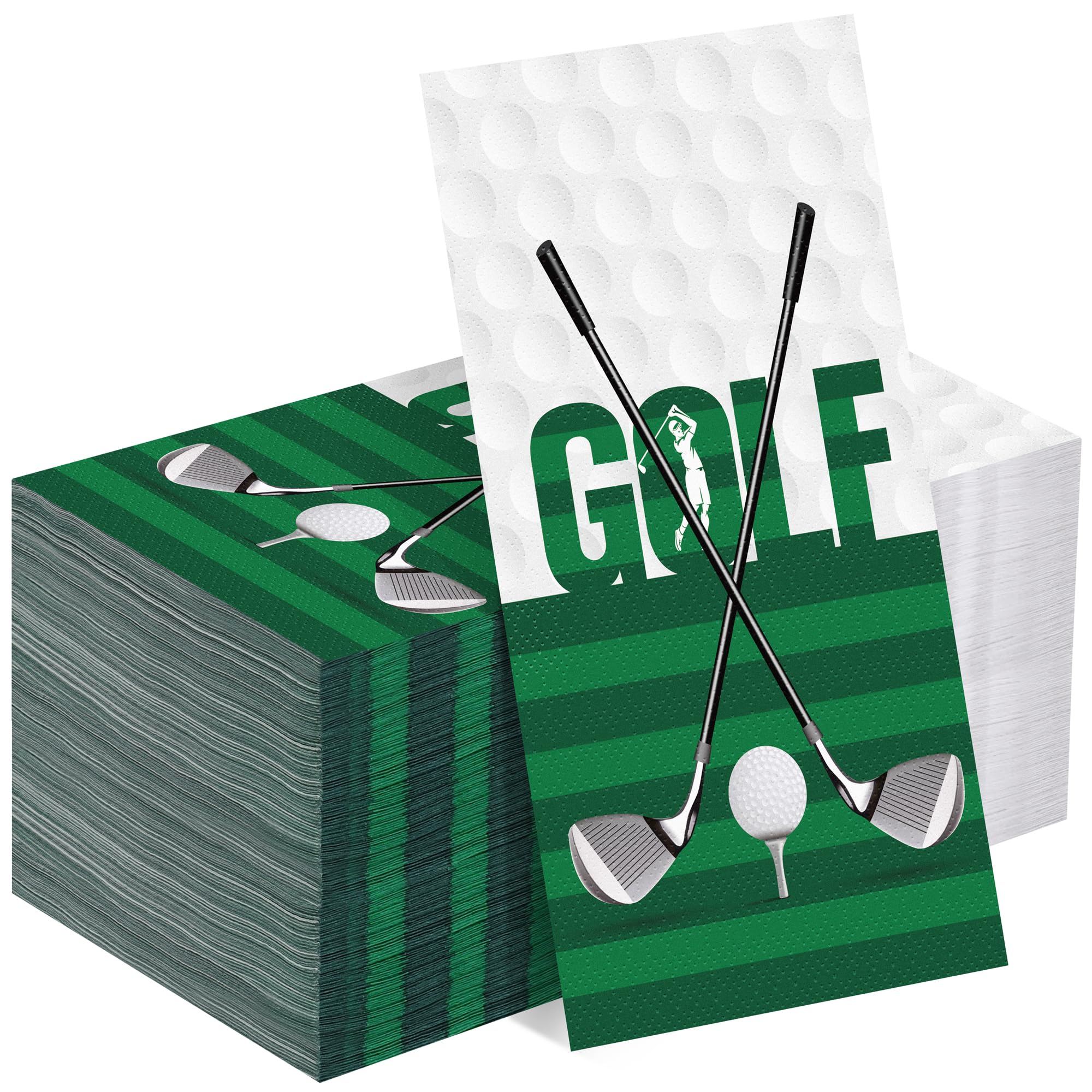 Kochorie Golf Napkins 100-Pack – Disposable Golf-Themed Party Napkins, 7.8 x 4.3 in
