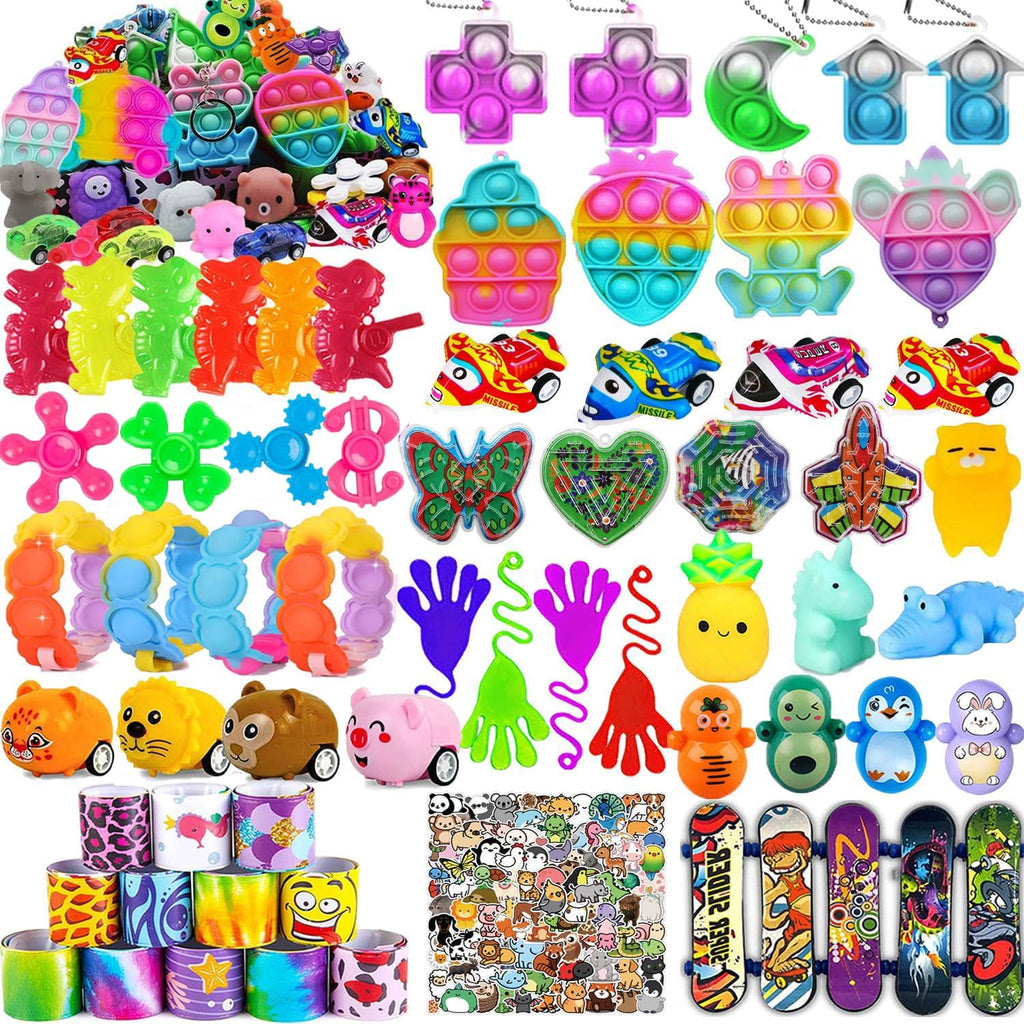 Kocici 124 Pcs Party Favors for Kids – Bulk Prize Box Toys & Pinata Fillers
