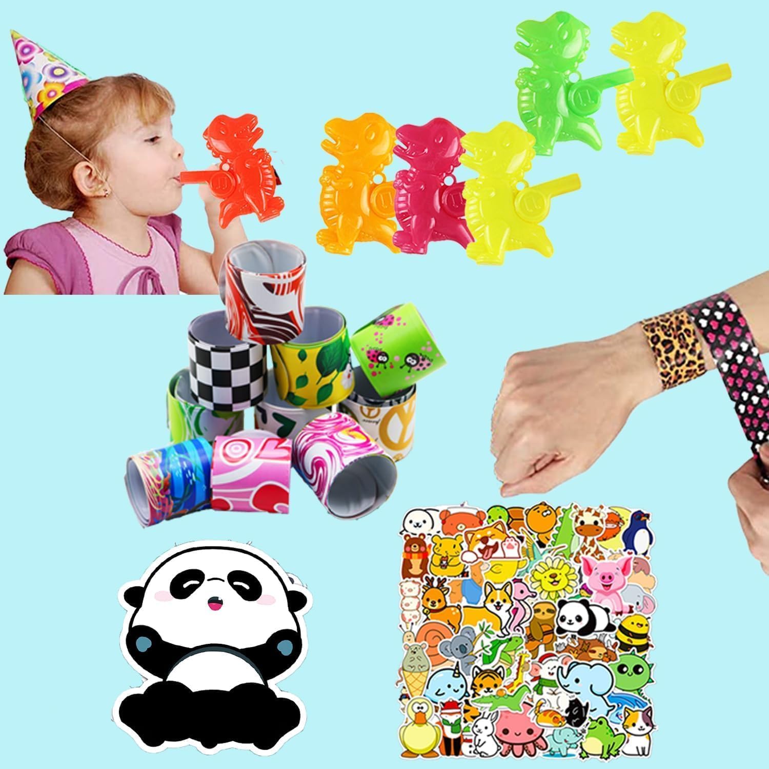 Kocici 124 Pcs Party Favors for Kids – Bulk Prize Box Toys & Pinata Fillers