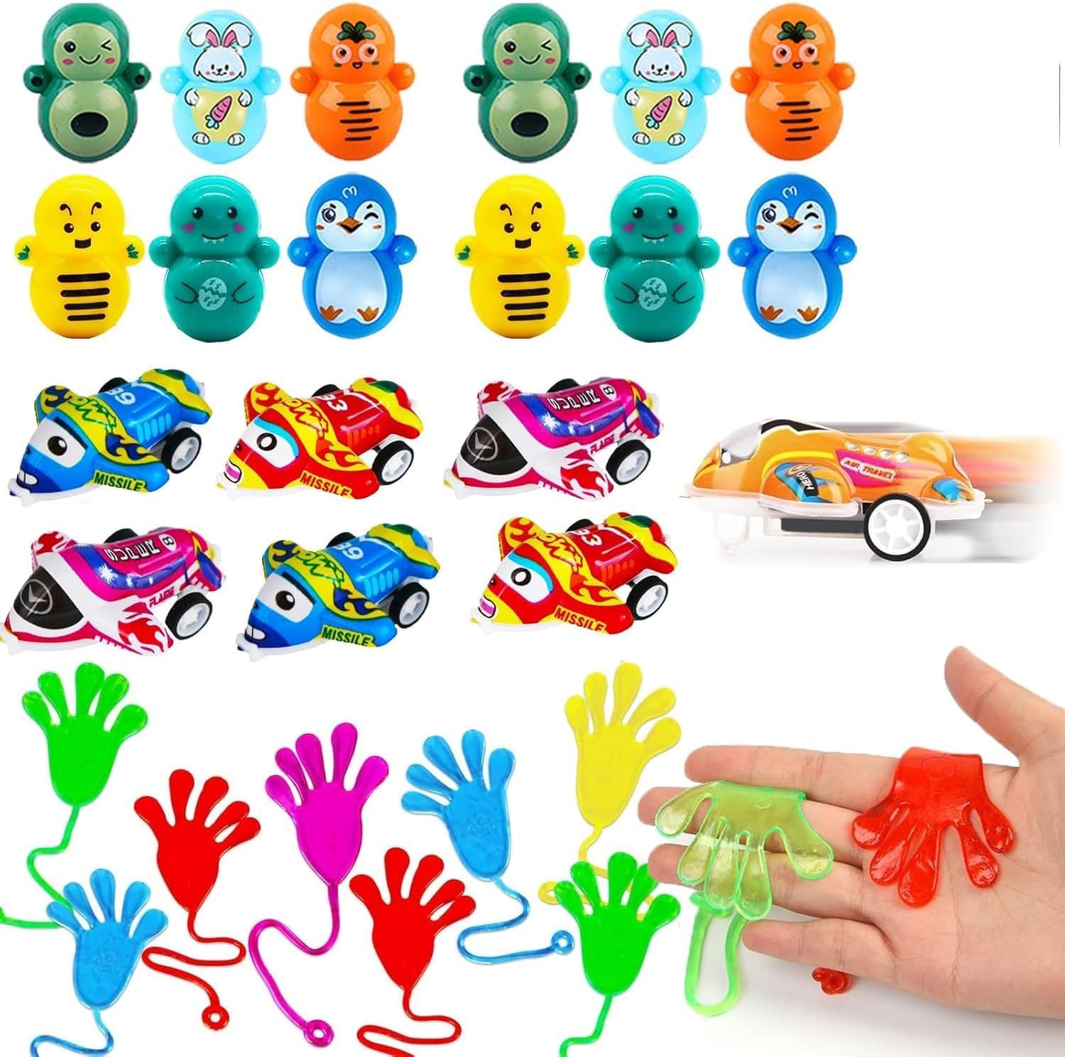 Kocici 124 Pcs Party Favors for Kids – Bulk Prize Box Toys & Pinata Fillers