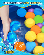 KOKODI Reusable Water Balloons 12PCS – Self-Sealing & Quick-Fill Outdoor Fun
