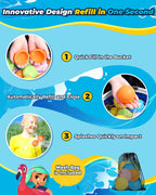 KOKODI SOPPYCID 15PCS Reusable Magnetic Water Balloons – Quick Fill