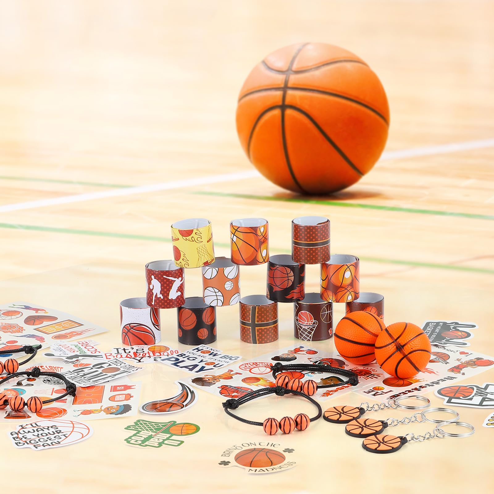 Kolewo4ever 294-Piece Basketball Party Supplies Set – Bulk Favors, Gift Bags & Tattoos
