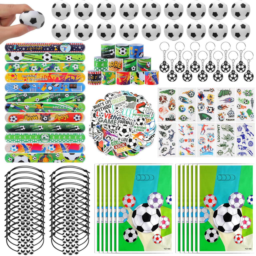 Kolewo4ever 294-Piece Soccer Party Supplies Set – Bulk Favors, Bags & Decorations