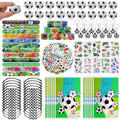 Kolewo4ever 294-Piece Soccer Party Supplies Set – Bulk Favors, Bags & Decorations