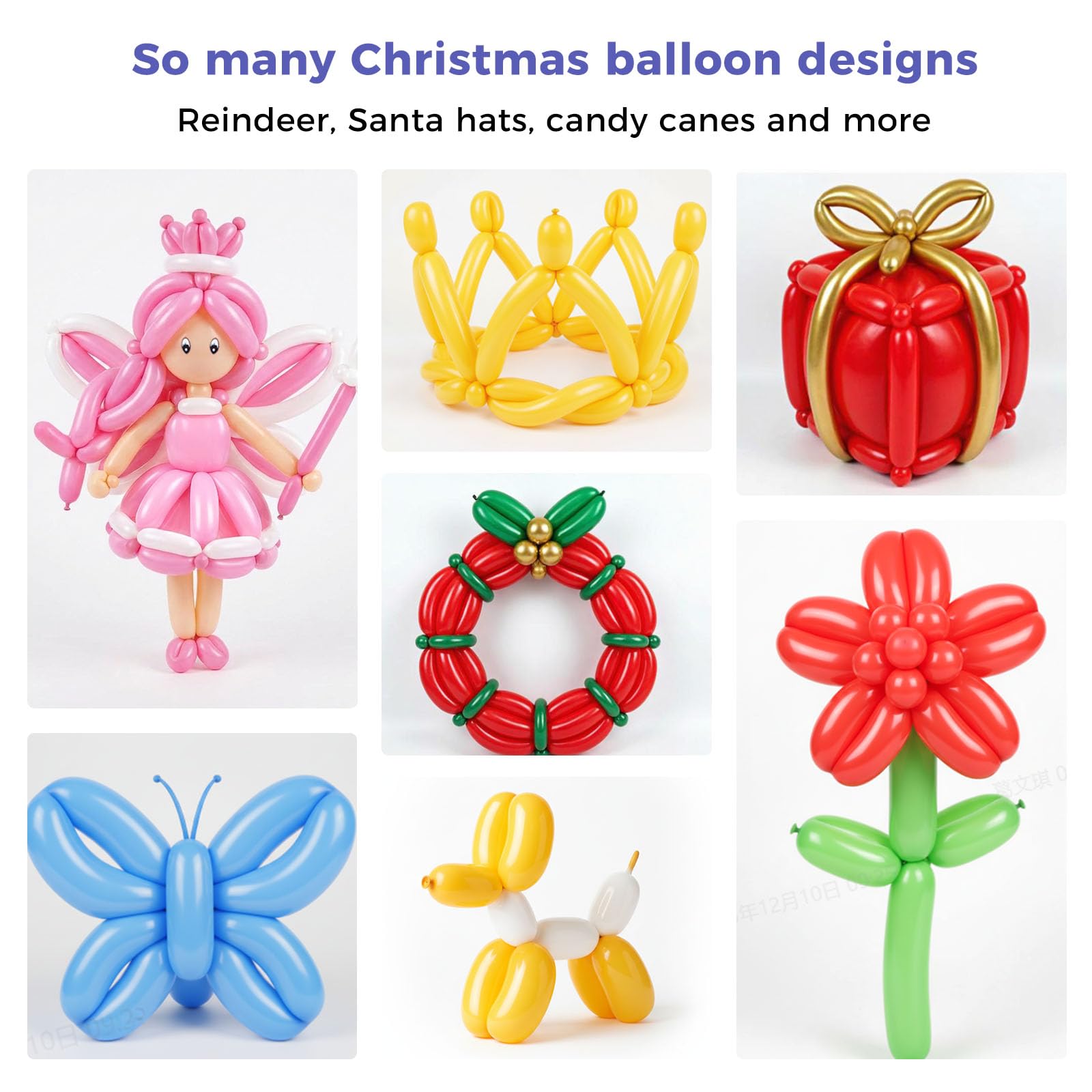 Koogel 400PCS 260 Balloons – Assorted Long Twist Balloons for Animal Creations