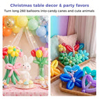 Koogel 400PCS 260 Balloons – Assorted Long Twist Balloons for Animal Creations