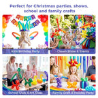 Koogel 400PCS 260 Balloons – Assorted Long Twist Balloons for Animal Creations