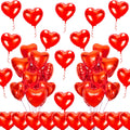 kortes Red Heart Balloons - 50pcs 10-inch Foil Valentines Day Decoration Kit