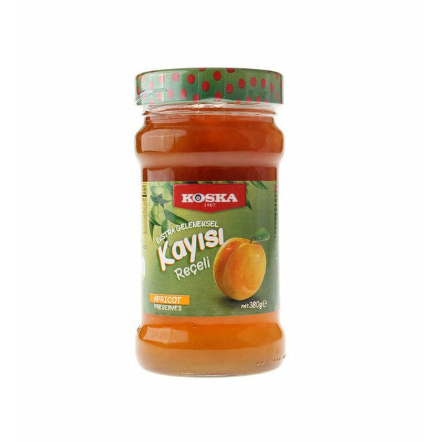 Koska Apricot Jam Kayisi Receli Glass Jar Pack 380g