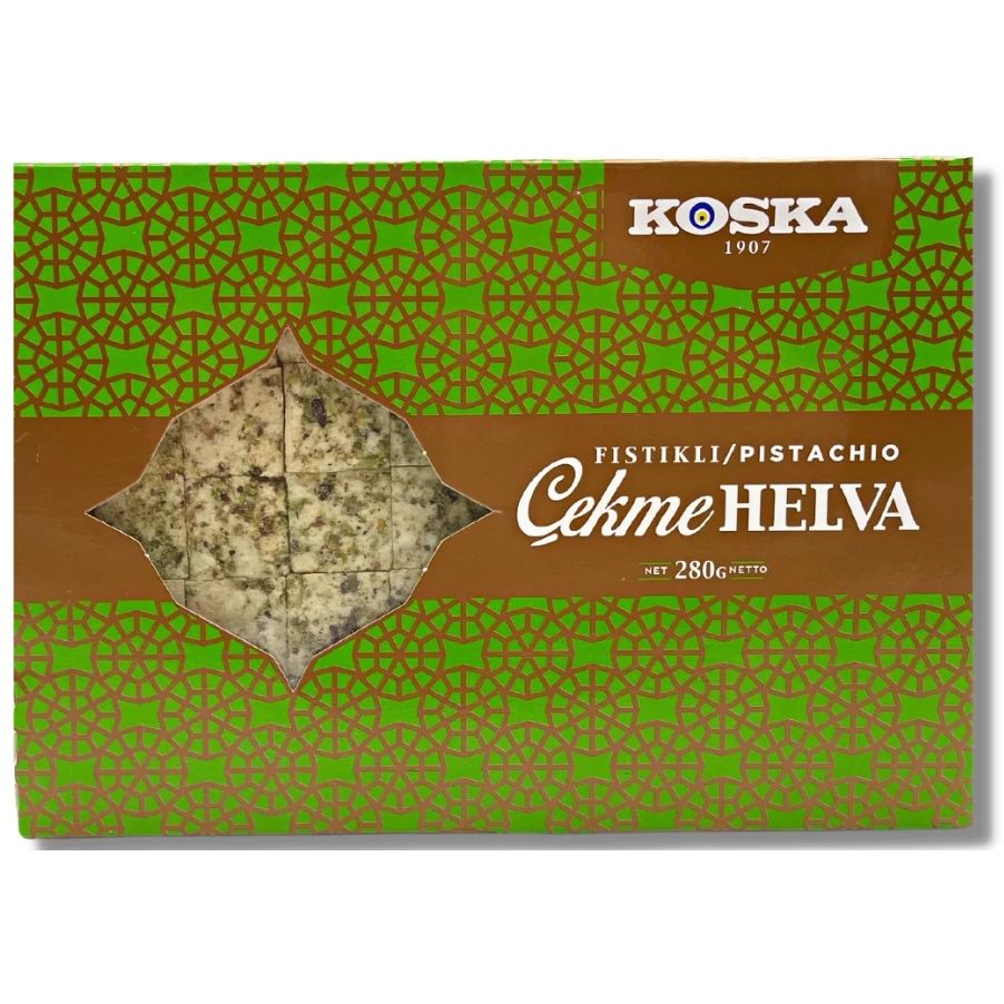 Koska Pistachio Cekme Halva (Fıstıklı Çekme Helva), 280g Gift Box