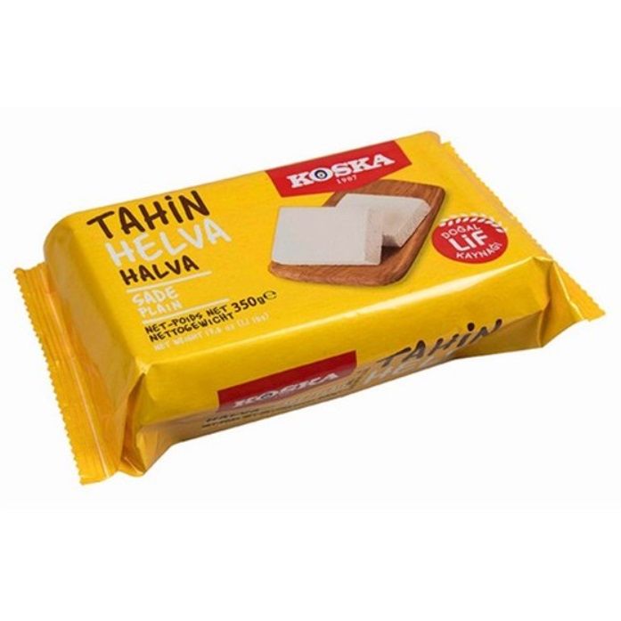 Koska Plain Tahini Halva Traditional Sweet Block 350g