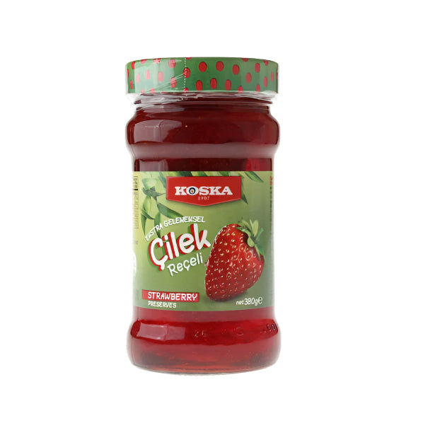 Koska Strawberry Jam Cilek Receli Glass Jar Pack 380g
