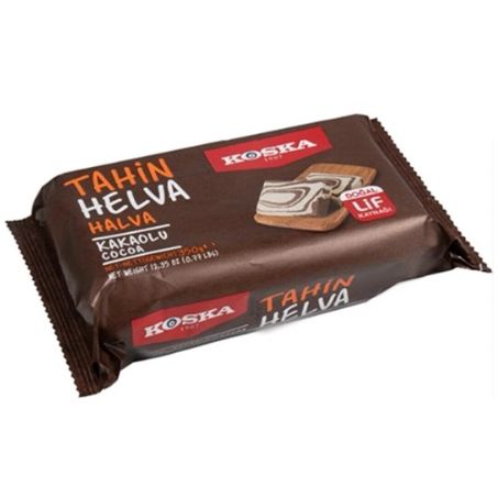 Koska Tahini Halva with Cocoa Turkish Sweet Block 400g