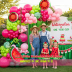 Kozee Summer Watermelon Balloon Arch Kit – 128pc Melon Theme Party Decor