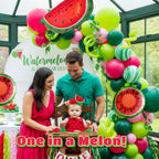 Kozee Summer Watermelon Balloon Arch Kit – 128pc Melon Theme Party Decor