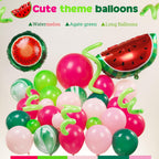 Kozee Summer Watermelon Balloon Arch Kit – 128pc Melon Theme Party Decor