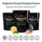 Organics Ocean Krealyte Fusion: Instantized Creatine Monohydrate + Electrolytes, Pink Lemonade, 30 Servings