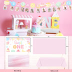 Kriyokiaa Sweet One Birthday Decorations Kit for Girls – 150 Pcs Party Set