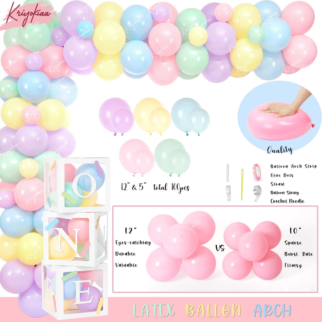 Kriyokiaa Sweet One Birthday Decorations Kit for Girls – 150 Pcs Party Set