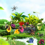 Kukifun 20Pcs Insect Toy Figures – Realistic Bug Set for Kids, Party Favors & Cake Toppers