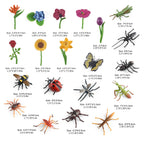 Kukifun 20Pcs Insect Toy Figures – Realistic Bug Set for Kids, Party Favors & Cake Toppers