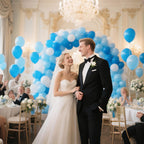KUULBELA Light Blue Balloons 110pcs | 12in Blue Latex with 2 Ribbons for Birthday & Wedding