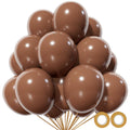 KUULBELA 110pcs Brown 12-Inch Latex Balloons | Birthday Party, Baby Shower, Wedding Decor