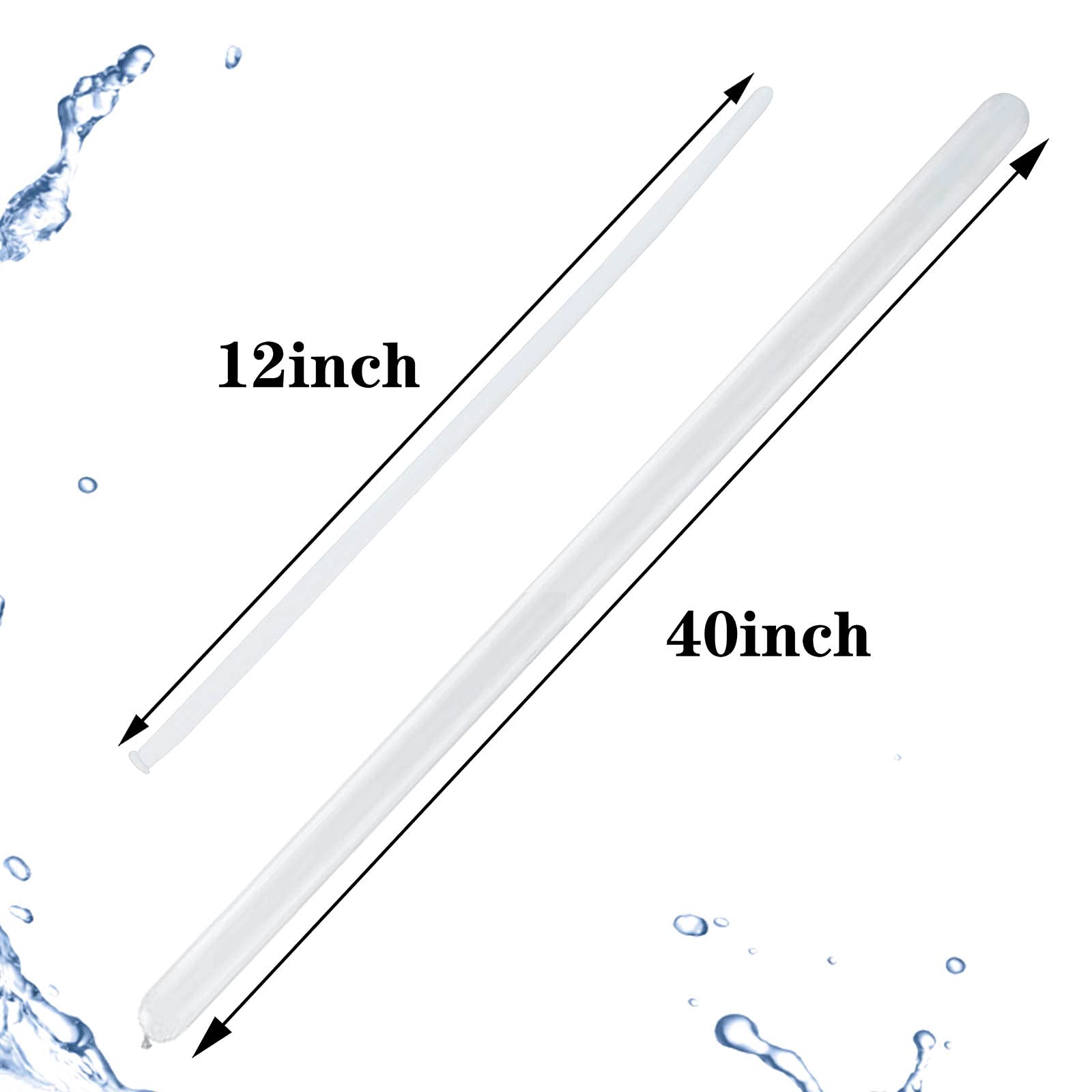 KUULBELA 100Pcs 260 White Long Balloons for DIY Modeling and Balloon Garlands