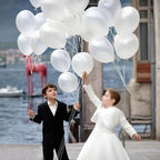KUULBELA 110pcs Pearl White Balloons 12in with 2 Ribbons – Thickened Latex Party Decor