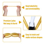 KUULBELA 100Pcs 260mm Metallic Gold Balloons for Balloon Animals | Twist & Create